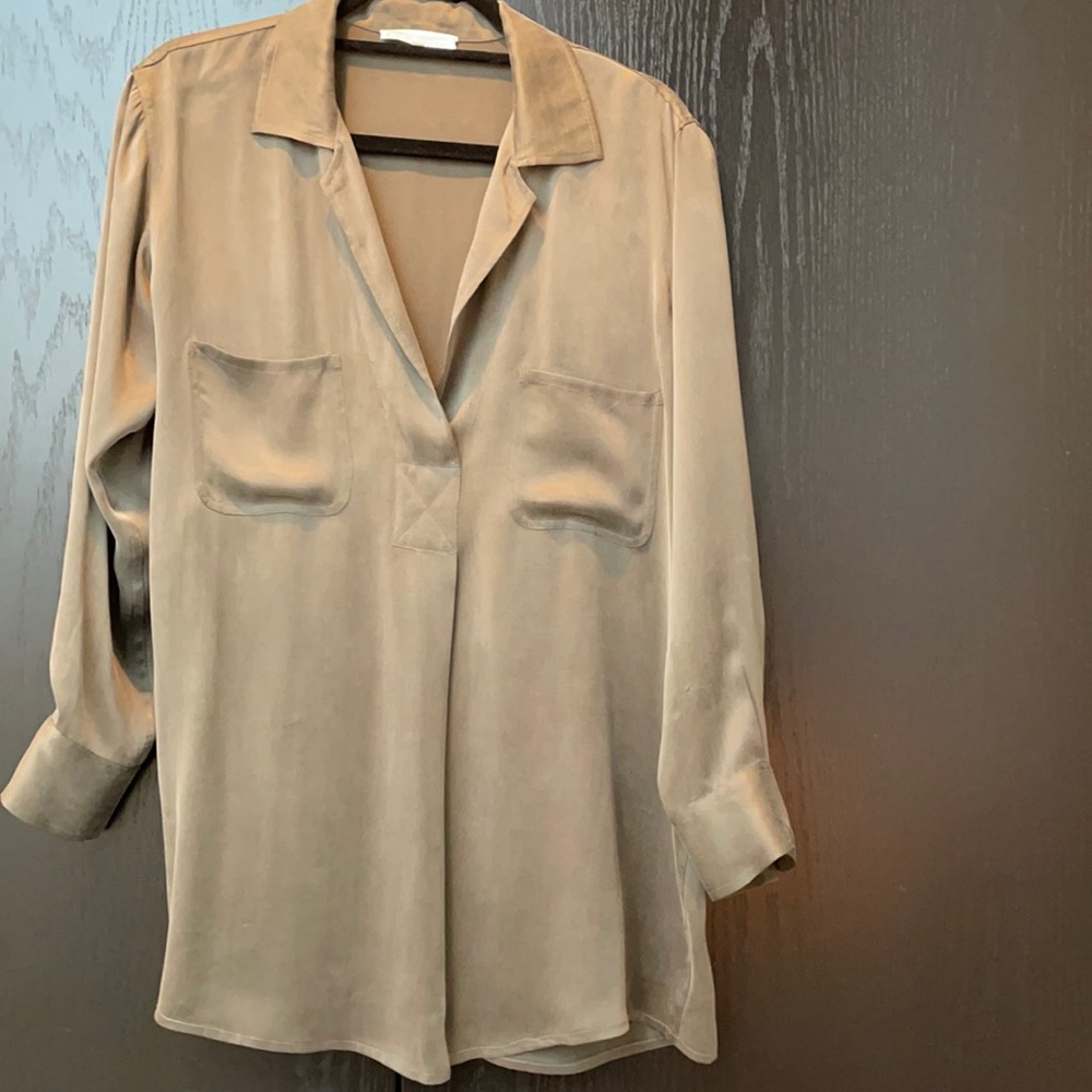 Silk charmeuse blouse